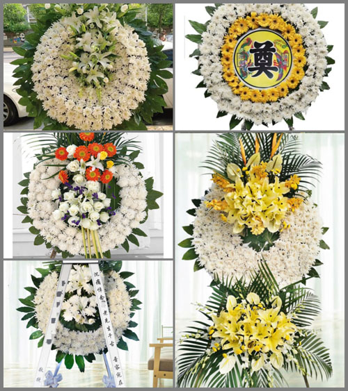 黑龙江牡丹江海林市山市种奶牛场花圈速递